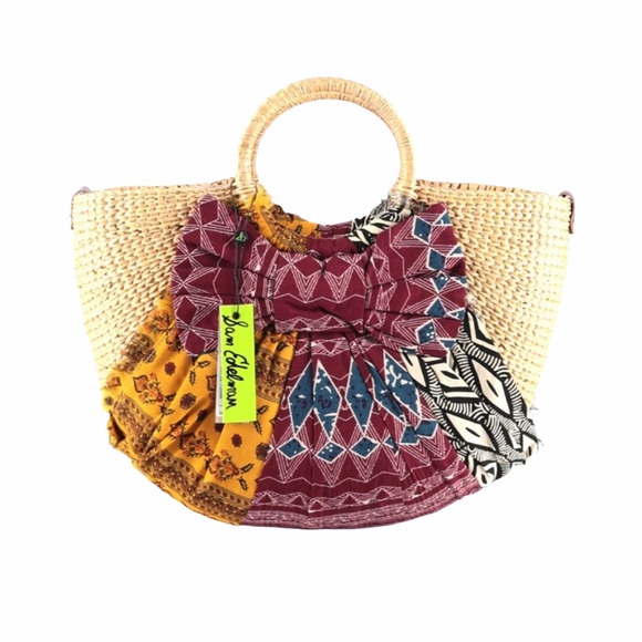 new Sam Edelman ꕥ Jaelynn Straw Crossbody Tote ꕥ - Picture 8 of 14